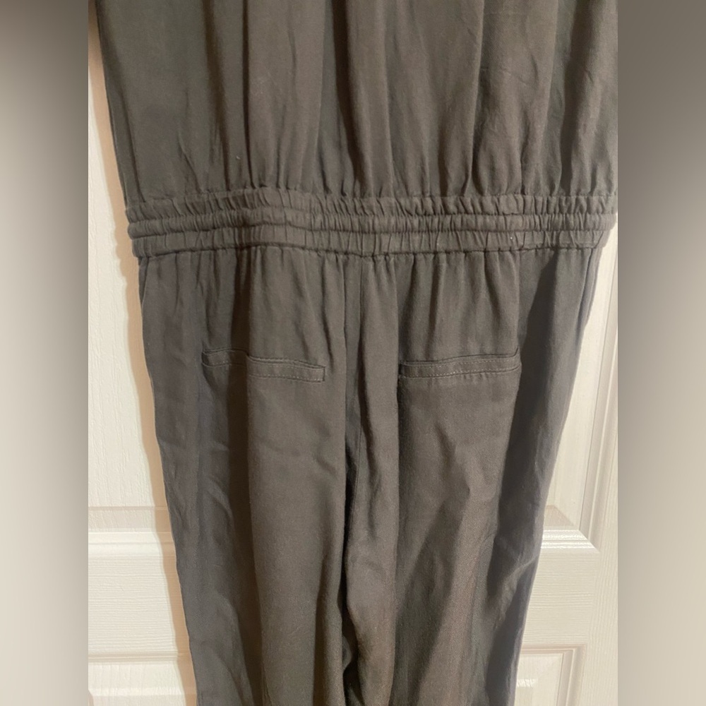 Aritzia Talula Long Sleeve Pant Elastic Waist Button Up Pockets Jumpsuit Romper - Picture 10 of 12